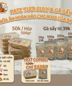 Combo pate tươi và gà sấy 110k
