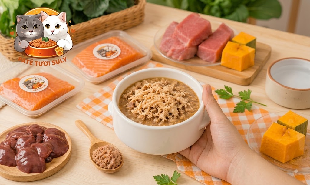 Cách làm pate cá hồi cho mèo dễ và nhanh nhất