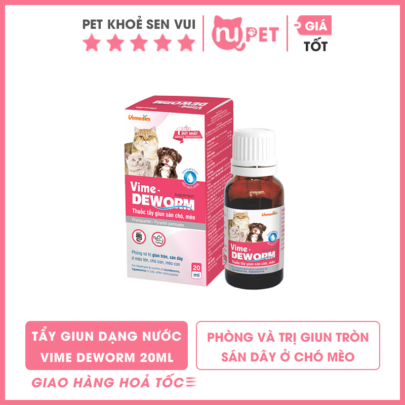 Tẩy giun dạng nước Vime Deworm Vemedim cho chó mèo